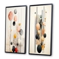thumbnail image 3 of Designart "Retro Pastel Opulence Circular Geometry II" Modern Geometric Framed Wall Art Set Of 2 - Modern Black Gallery Wall Frame Set For Home Decor, 3 of 6