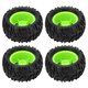 thumbnail image 5 of 4 unids 82mm delantero trasero goma Discos de neumáticos y 10 radios rueda Llantas set para wltoys 144001 1/14 RC off road Coche, 5 of 8