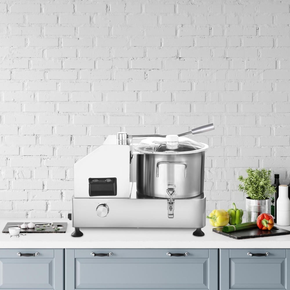 Restaurant-Grade High-Speed Food Processor - 12-Cup Commercial Chopper with Stainless Steel Bowl & 8 Blades for Bulk Prep
