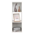 thumbnail image 1 of Juggernaut Storage 3-Cube Wood Storage Shelf Bookshelf Organizer, White, 1 of 8