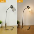 thumbnail image 2 of DingLiLighting Industrial Table Lamp Vintage Nightstand Bedside Gooseneck Reading Lamps Metal Lampshade Hollow for Bedroom Living Room Office Dorm, E12 Bulb Included, 2 of 9