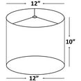 thumbnail image 5 of Classic Burlap Drum Lampshade, 8-inch to 16-inch Bottom Size Available Fuchsia 8", 5 of 5