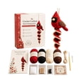 thumbnail image 2 of Cardinal Spiral Hanging Crochet Kit Full DIY Craft Supplies for Christmas Handmade Ornament Comes with Yarn Tools and Detailed Guide (Cardinal), 2 of 9