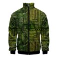 thumbnail image 3 of Chaqueta con cremallera y estampado 3D de cocotero para hombre, chaqueta holgada de manga larga con estampado de instrumentos musicales, chaqueta deportiva, ropa de calle, 3 of 5