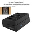 thumbnail image 4 of ORICO 4 Bay External Hard Drive Docking Station with Offline Clone 2.5/3.5 inch SSD/HDD Docking Station Enclosure USB 3.0 to SATA 5Gbps for PC Laptop- 4*12TB（No Drive), 4 of 10