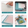 thumbnail image 2 of COOK WITH COLOR 3-Piece Extra Large Cutting Board Set with Rubber Borders, Teal, 2 of 7