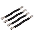 thumbnail image 2 of Soporte de pinzas, 4 correas elásticas entrecruzadas para sábanas, correas para sábanas de colchón, clips, diseño de última generación Jadeshay A, 2 of 8