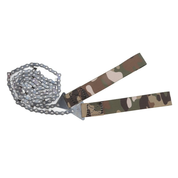 Pocket Chainsaw, Sturdy 49 Links 16 Cutter 36 Inches High Range Camping Hand Chainsaw  For Backpacking