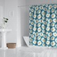 thumbnail image 2 of Blue Daisy Flower Floral Pattern Shower Curtain 84"x72" ,Bathroom Decorative Shower Curtains Set with 12 Hooks,Modern Waterproof Washable Shower Curtain, 2 of 6