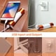 thumbnail image 3 of Luz LED para acampar, 6 modos de luz, recargable por USB, resistente al agua, linterna multifunción con puertos USB para emergencias, kits de supervivencia, senderismo, pesca y más, 3 of 8
