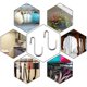 thumbnail image 3 of YourGift Paquete de 24 ganchos en forma de S resistentes, ganchos plateados en forma de S, ganchos para colgar para cocina, baño, dormitorio y oficina (paquete de 24/plateado/pequeño+mediano+grande), 3 of 5