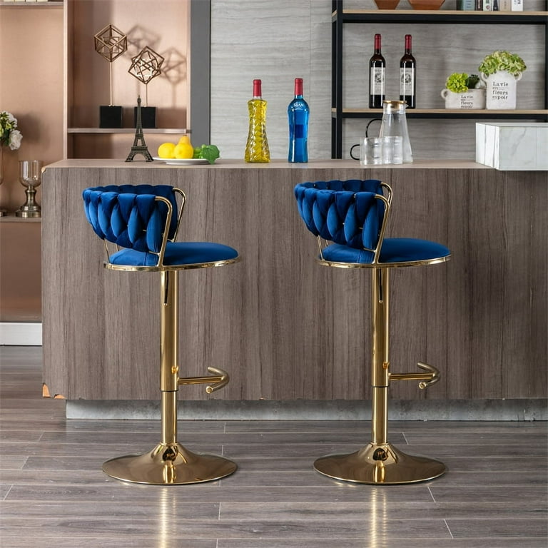 Gold bar stools set best sale of 3