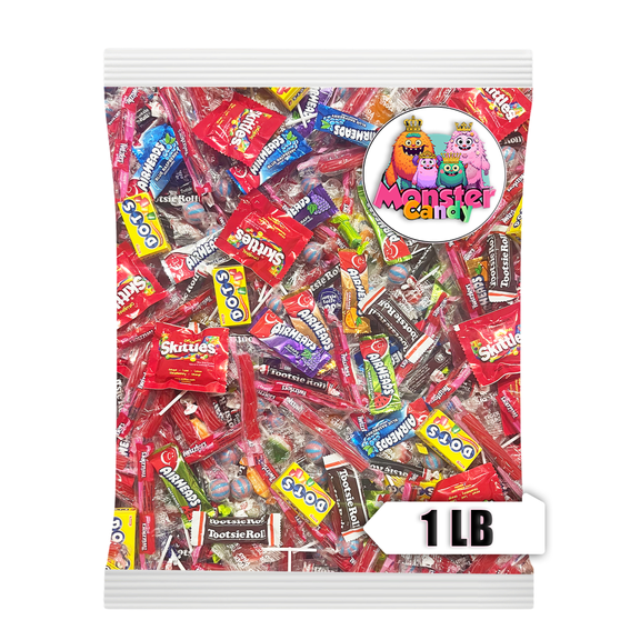Party Favor Candy Mix - 1 lb Pinata Stuffers Candy Bulk - Goodie Bag Stuffers for Halloween - Candy Variety Pack - Bulk Candy Bags - Bulk Candy Individually Wrapped Candies - Halloween Candy