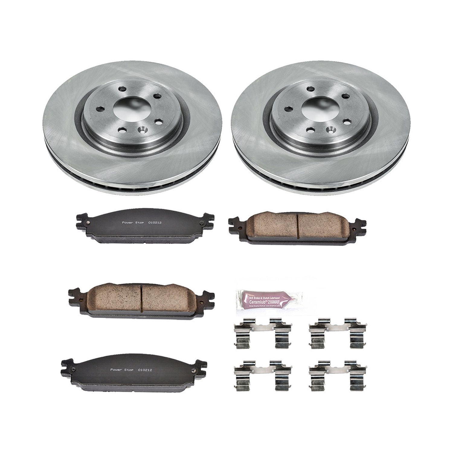 Power Stop Front Stock Replacement Brake Pad and Rotor Kit KOE5509