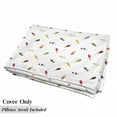 thumbnail image 5 of Ice Cream Floor Pillow Lounger Cover, Pattern of Scattered Popsicle Dessert Snack Time Flavored Treats, Nap Mat Printed Fabric Case for 5 Pillows, 88" x 27", Multicolor, by Ambesonne, 5 of 5