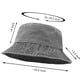 thumbnail image 2 of Sombrero de algodón para mujer, sombrero de pescador de verano, cubo, color sólido, transpirable, sombrero para el sol, plegable, escalada de montaña, viajes de ocio, 2 of 5