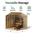 thumbnail image 5 of Little Cottage Co. 8x8 Classic Gable Shed, Outdoor Wood Storage Shed Do-It-Yourself Precut Kit, 5 of 13