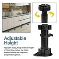 thumbnail image 4 of 20pcs Furniture Feet Adjustable Cupboard Foot Leg Unit Cabinet Legs With Board Clips For Kitchen Ba-Good quality, 4 of 5