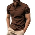 thumbnail image 2 of Golf Shirts for Men Short Sleeve Button Collared Athletic Workout T-Shirts Mens Casual Solid Pullover Breathable Baseball Tees Tops, 2 of 6
