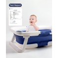thumbnail image 2 of Prociv Collapsible Baby Bathtub for Infants to Toddler, Portable Travel Bathtub Multifunctional Bathtub with Drain Hole, Baby Folding Bathtub for Newborn 0-36 Month Blue, 2 of 12