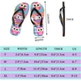 thumbnail image 2 of Dreamtimes Flip Flops Cute Owls Birds Plaid Tartan Thong Slip On Slippers Beach Summer Sandals for Women Men Boy Girl Kid, 2 of 5