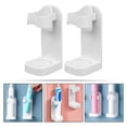 thumbnail image 3 of Niceauty 2Pcs No Drilling Electric Toothbrush Holder Wall Mount White Bathroom Storage Solution, 3 of 7