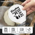 thumbnail image 3 of 2Pcs Coffee Ceramic Spoon Rest Cats Pattern 3.34"x3.54" Cute Spoon Holder Heat Resistant Utensil Holder for DIY Coffee Bar Decor Women Men, 3 of 9