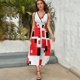 thumbnail image 5 of Vestido De Noche De Lujo Sin Mangas Para Mujer, Abstract Geometrical Vestido De Fiesta, 5 of 5