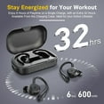 thumbnail image 4 of Wireless Earbuds with Charging Case Waterproof Stereo Sound Built-In Mic for Sport Running-Black, 4 of 6