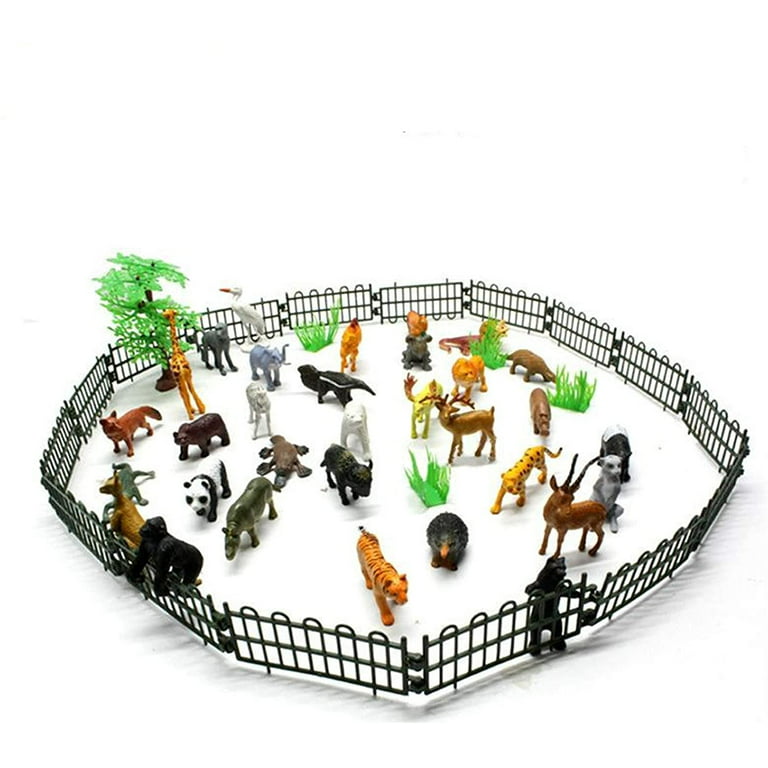 YISKY Figurine Animaux Jungle Set, 12 Pièces Figures Animales, Jeux  Figurine Animaux, Ensemble de Jouets d'animaux de Jungle, Jungle Zoo  Animals