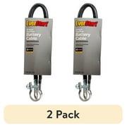 (2 pack) Everstart LF15-4-77 4-Gauge Top Post Battery Cable, 15-Inches