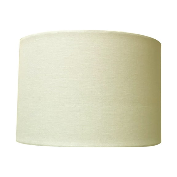 Royal Designs Uno Drop Shallow Drum Hard Back Linen Eggshell Table Lampshade, 13 x 14 x 9