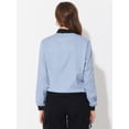 thumbnail image 4 of Chaqueta bomber Allegra K rompevientos con cremallera Gris XL para mujer, 4 of 5