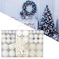 thumbnail image 1 of 101 piezas de adornos de bolas de Navidad DIY superior de árbol para boda de hotel de Navidad Blanco BLESIY Bolas colgantes, 1 of 8
