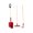 Red, variant on Shovel Rakes Hoe Miniature 3Pieces Garden Tool Set For 1/12 Dollhouses Enthusiasts And Model Hobbyists