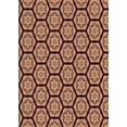 thumbnail image 1 of Ahgly Company Machine Washable Indoor Rectangle Transitional Bronze Brown Area Rugs, 2' x 4', 1 of 7