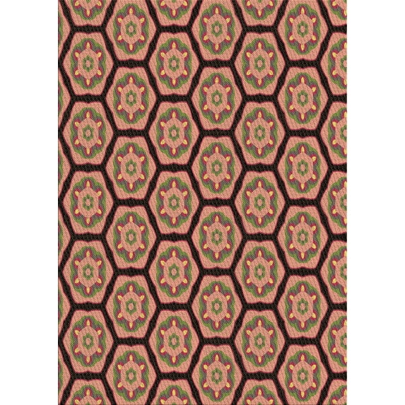 Ahgly Company Machine Washable Indoor Rectangle Transitional Bronze Brown Area Rugs, 2' x 4'