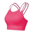 thumbnail image 2 of Great Gifts for Less Ofreoo Woman's Solid Color Backless Yoga Clothes Ventilate Sport Bras Without Steel Rim, 2 of 4