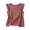 c01Red, variant on JGGSPWM (S-5XL) Plus Size Summer Tops for Women Casual Solid Ruffle Cap Sleeve Round Neck Casual Blouse Shirts Trendy Going Out Tunics Black S