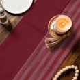 thumbnail image 3 of Red Striped Table Runner 108 Inches, Vintage Stripes Ombre Bed Runner Dresser Scarves Tabletop for Indoor Outdoor Parties/Ceremony/Banquet, 13"x 108", 3 of 9