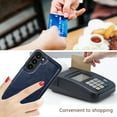 thumbnail image 6 of Feishell for Samsung Galaxy A35 Wallet Case with Card Holder,Double Magnetic Clasp Back Flip Kickstand Durable PU Leather Shockproof Card Slots Protective Phone Case for Women Men,Darkblue, 6 of 15