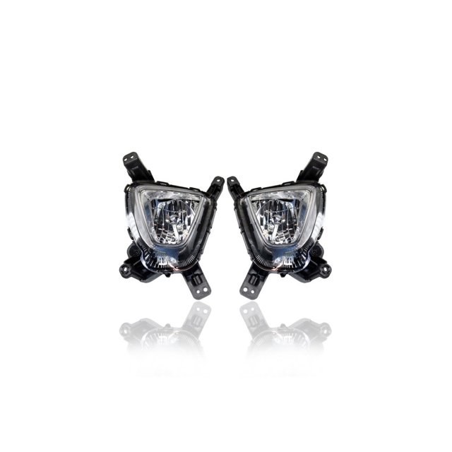 Fog Light - Compatible/Replacement for '16-18 Kia Sorento Without Sport Package - Halogen - Pair, Left Driver + Right Passenger Set - 92202C6000, 92201C6000