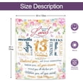 thumbnail image 3 of XZYG 13 Year Old Girl Gift Ideas Gifts for 13 Year Old Girl 13th Birthday Gifts for Girls Teen Girl Age 13 Birthday Gift Ideas Best Birthday Gift Blanket for 13 + Year Old Girl(40*50inch), 3 of 6