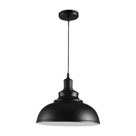 

1Pc Retro Style Chandelier Industrial Vintage Style Light Iron Art Lamp (Black)