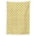 thumbnail image 2 of Queen Bee Tablecloth, Illustration of Repeating Hexagon Shaped or Hives, Rectangle Satin Table Cover Accent for Dining Room and Kitchen, 52" X 70", Earth Yellow Dimgray, by Ambesonne, 2 of 2