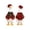 Christmas-L, variant on 19-23 Inch Porch Goose Outfit Christmas Tree Snowflake Print Dress with Bell Bow Accent and Matching Headband for Outdoor Front Yard Decor