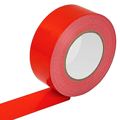 Red Duct Tape- 2 inches x 45 Yards, Heavy Duty Duct Tape, Waterproof, Resistant, NO-Residue, UV Blocking, Pack of 1 Red 2in*45yard Red 2in*45yard