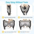 thumbnail image 6 of Gymax 4-in-1 Portable Baby Playard Nursery Center Bassinet w/ Music Box Canopy & Net, 6 of 10
