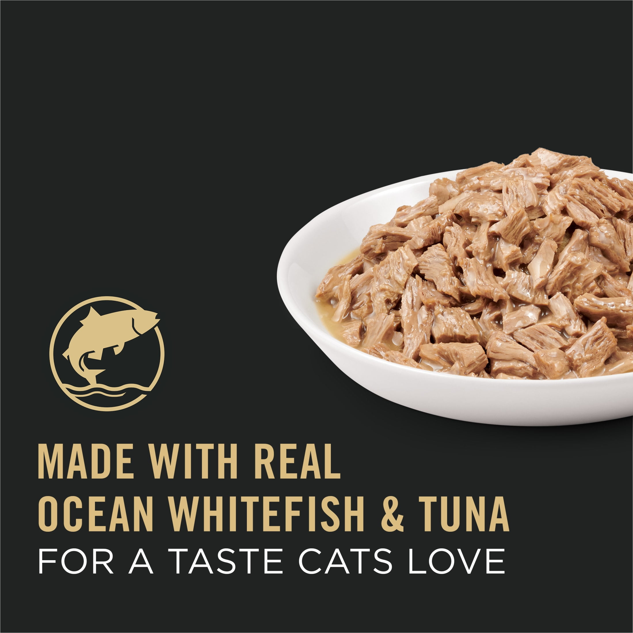Purina Pro Plan Complete Essentials, Ocean Whitefish, Wet Cat Food, 5.5 oz Cans, 24 Pack