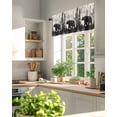 thumbnail image 3 of Valance Curtains for Windows Retro Bear Forest Kitchen Curtians Window Treatment Oil Painting Beige Topper Curtain Rod Pocket Valances for Kitchen Bathroom Living Room 42x18in, 3 of 9
